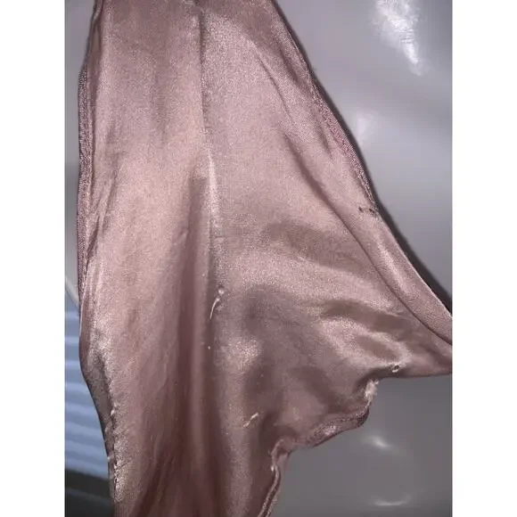 We Are Replay Uniform 4 angels Pink Y2k Silk Slip Dress Cat Open Back Sz Small - Picture 5 of 13